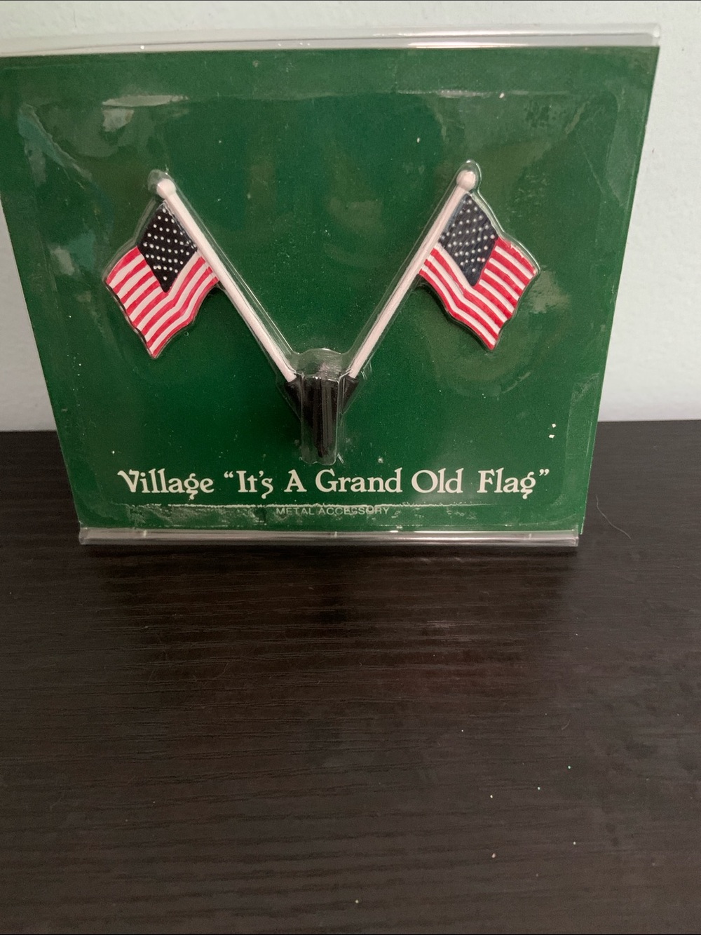 Dept. 56 Metal Flag Village Accessory